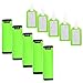 Cosmos 5 PCS Comfort Neoprene Handle Wraps/Grip/Identifier for Travel Bag Luggage Suitcase + 5PCS Travel Accessories Luggage Tag Identifier (Fluorescence Green)
