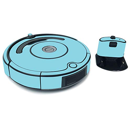 MightySkins Skin for iRobot Roomba 675 Max Coverage - Solid Baby Blue | Protect…