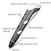 Magicpen 3D Printing Pen Stereoscopic Drawing Doodler with Free ABS Filament 3D Doodle Pen for Kids Drawing + Arts + Crafts Printing Gray Color