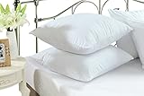 King Size 2 Pack Pillow Protector - Soft Terry Cotton - Waterproof Zippered Hypoallergenic Case, Block Bed Bugs and Dust Mites - by Calmnite