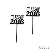 Class of 2016 Cupcake Food/Appetizer Picks for Graduation Party - 72 pc