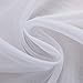 NICETOWN White Sheer Curtains Panels 84 Window Treatment Rod Pocket Sheer Voile Drapes/Yarn for Bedroom (One Pair, W55 x L84, White)
