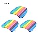 Anleo Foam Swimming Kickboard 3pcs for Kids Children Team Swimming Training EVA Floating Kickboards Plate Rainbow Color (Rainbow)