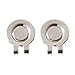 2 Cap Clip , Golf Cap Clip Ball Marker with Magnetic Golf Hat Clip , Sliver