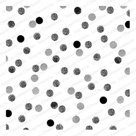 Confetti Dot Cover-a-Card Unmounted Cling Rubber Stamp (CC281)