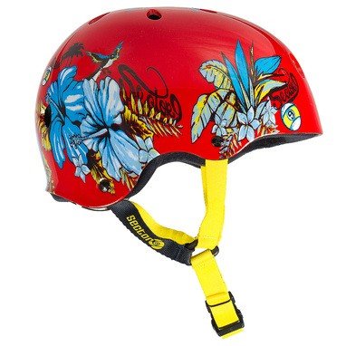 Sector 9 Aloha CPSC Bucket Helmet, Red, Small/Medium