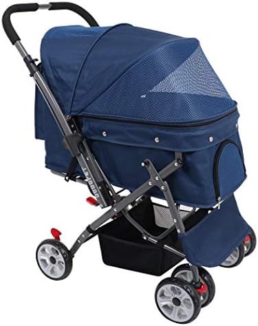 Laiku Pet Stroller Foldable Dog Wagon Stroller Heavy Cat Stroller Stroller