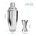 Cocktail Shaker Set by STONEKAE:24 oz Stainless Steel Cocktail Shaker with Strianer,Jigger,Muddler, Mixing Spoon,2 Pourers, Professional Kit Gift