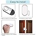 Sanjie Door Window Alarms - 5 Pack,125dB,Volume Control,Window Door Open Alarm Sensors for Kids Safety/Dementia/Pool,Wireless Sensors Keep Your Home Security,Easy to Install,Long Battery Life