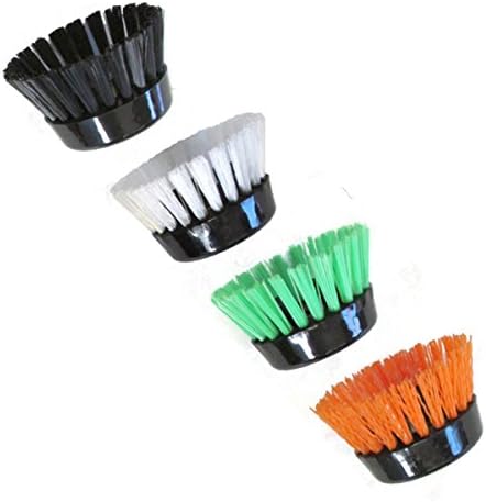DishmasterK0285 Set of 4 Plastic Brushes - Black, White, Orange