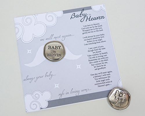 Baby in Heaven Keepsake Pewter Coin with Poem - Infant Loss Memorial