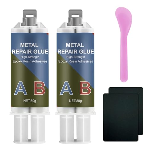 160g Metallkleber, 2 Komponenten Epoxidharz Kleber Extra Stark Metallkleber zur Verklebung von Metall, Edelstahl, Holz, Keramik - Flüssigmetall Schweißkleber zum Reparieren, Gusseisen thumbnail 1