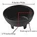 Salsa Chip and Dip Snack Bowls 3-Pack or 6-Pack by bogo Brands (Black, 6)