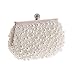 Fit&Wit Evening Bag, Artificial Pearl Clutch Purse Handbag Shoulder Bag for Women