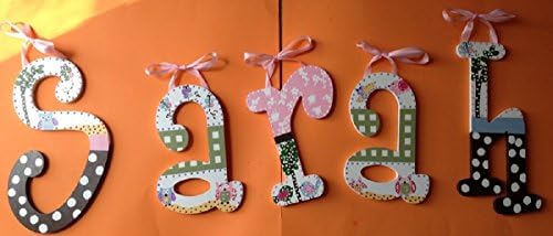 POTTERY BARN KIDS HAYLEY OWL CUSTOM HAND PAINTED WOODEN NURSERY WALL LETTERS-TOILE NURSERY LETTERS