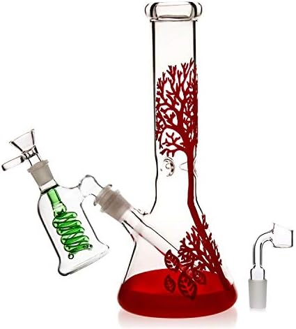 MAOYOHA Red Water Bottle Accessories Percolator Bowl 14.4mm 10.6in 460g (1)