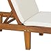 Best Choice Products Outdoor Patio Poolside Furniture Set of 2 Acacia Wood Chaise Lounge