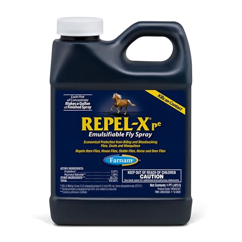 Farnam Repel-X pe Concentrated Fly Spray for Horses, Just Add Water 16 Ounces
