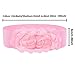 Wide Waist Belts For Women Girls - BONAMART Ladies Corset Belt For Dresses Stretch Wide Sweet Flower Elastic Lace Fabric Waistband Cinch Pink - 26
