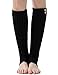 Dimore Women Thigh High Socks Extra Long Cotton Knit Warm Winter Over The Knee Long Boot Stockings Black (Black-1)