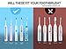 Charmzo Sonicare Toothbrush Heads 6 Pack-Replacement for Philips Electric Sonic Care Tooth Brushes Dental HX 6014 ProResults, Platinum, EasyClean, DiamondClean, FlexCare, Gum Health models