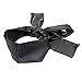 Tooluu Stainless Steel Leg Spreader Bar with Adjustable Leather Ankle Shackle Cuffs Bondage (Black + Blindfold)