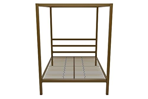 Dhp Modern Canopy Bed With Built In Headboard Full Size Gold In Dubai Uae Whizz Beds