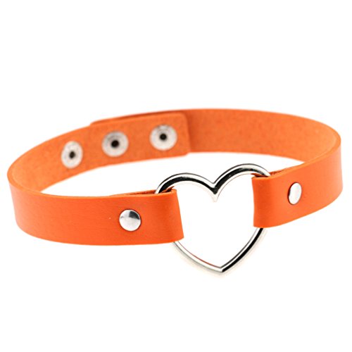 Vintage collar heart choker necklace for women girl ora…