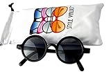 KD3083-vp Babies infant (0~12 months) Retro Round baby Sunglasses (black)