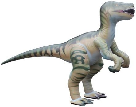 Large Inflatable Velociraptor (L 51 inches) - durable and lifelike Children, Kids, Game