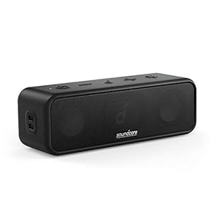 Soundcore 3-Bluetooth-speaker met stereogeluid, membraandrivers van puur titanium, PartyCast-technologie, BassUp, 24u…