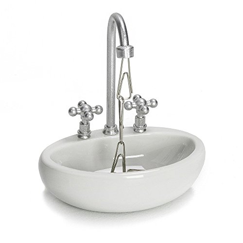 Wash basin magnetic paper clip holder mini sink faucet …