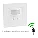 FAMKIT Infrared PIR Motion Sensor AC 110V-240V Recessed Wall Lamp Light Bulb Switchthumb 1