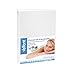 Velfont Premium 2 in 1-100% Organic Combed Cotton Waterproof and Breathable White Fitted Sheet & Mattress Protector - Full Size