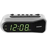 Sharp Digital Alarm Clock - Ascending Alarm Begins Faintly and Grows Increasing Louder, Gentle Wake Up Experience, Dual Alarm - Battery Back-up