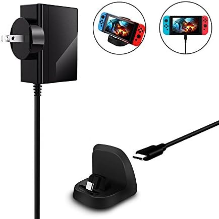 Nintendo Switch PD 3.0 Charger AC Adapter + Charging Stand, USB-C Cable 2 IN 1 Fast Charging Dock Power Delivery 3.0 Portable Power Adapter For Nintendo Switch Accessories by GamePal