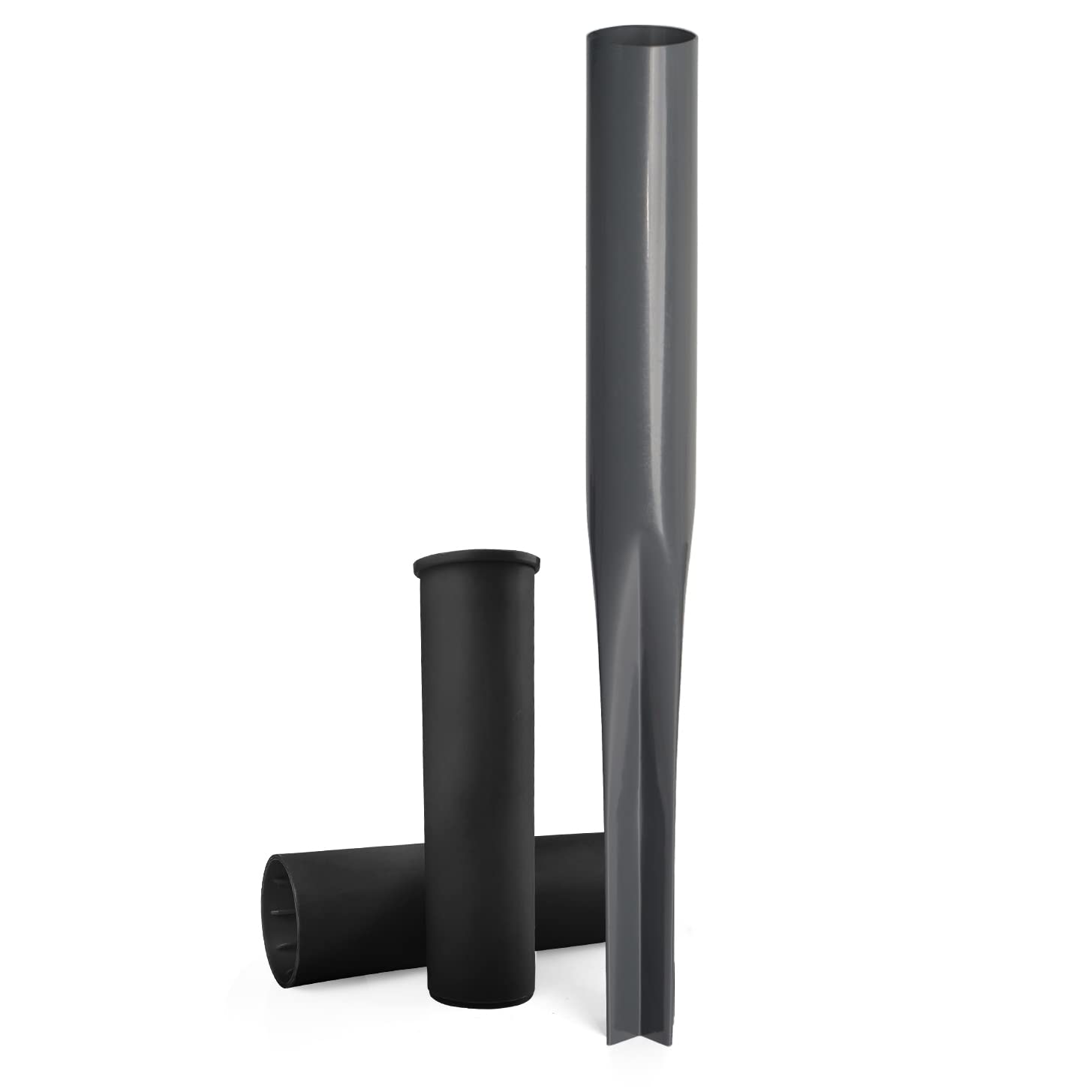 Flatro Rotary Washing Line Spike - Heavy Duty Powder Coated Metal Ground Spike for Rotary Washing Line with Two Plastic Adapters, Rotary Airer Ground Spike for Parasol - fit 32, 40, and 50mm