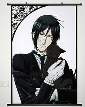 Amazon Com Black Butler Wall Scroll Poster Fabric Painting For