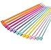 Knitting Needles Plastic Straight Single Pointed Knitting Needles 4.0mm 5.0mm 6.0mm 7.0mm 8.0mm 9.0mm 10.0mm for Beginers mit durabe knitting bag