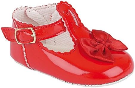 black patent pram shoes