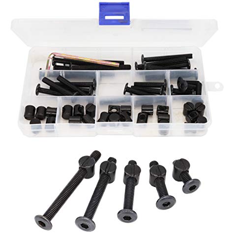 binifiMux 50pcs Crib Hardware Screws, M6 x