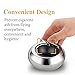 Windproof Ashtray with Lid,Cigarette Ashtray for Outdoor or Indoor Use, Modern Flip Top Stainless Steel Ashtray for Smokers,Ash Tray Holder Suitable for Tabletop,Office,Patio & Home Decoration