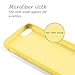 Yajuhoy iPhone 8 Case / iPhone 7 Case, Liquid Silicone Gel Rubber Case Soft Microfiber Cloth Lining Cushion Compatible with Apple iPhone 8 (2017) / iPhone 7 (2016) - Yellow
