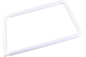 Plastic Clip Frame,White Cross Stitch Frame Q-Snap Frame Square Rectangle Plastic Clip Frame for Embroidery Cross Stitch