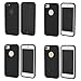 iPhone 7 Case, iPhone 8 Case, Black Durable Shock Absorbing Rubber Cover with Excellent Grip fits 4.7 inch iPhone - Tough & Protective and Light & Slim | totallee The Doberman (Black)