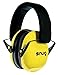 Snug Kids Earmuffs/Hearing Protectors - Adjustable Headband Ear Defenders for Children and Adults (Yellow)