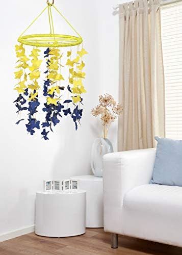 earthenmetal Butterfly Chandelier in Yellow and Blue Colour for your's or Your Child Room.