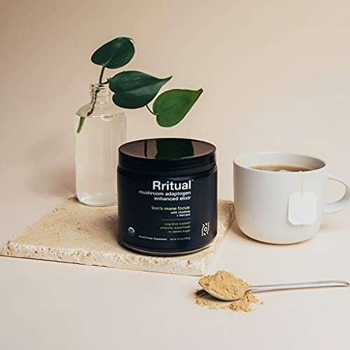 Rritual Superfoods Lion's Mane Focus Herbal Supplement Container