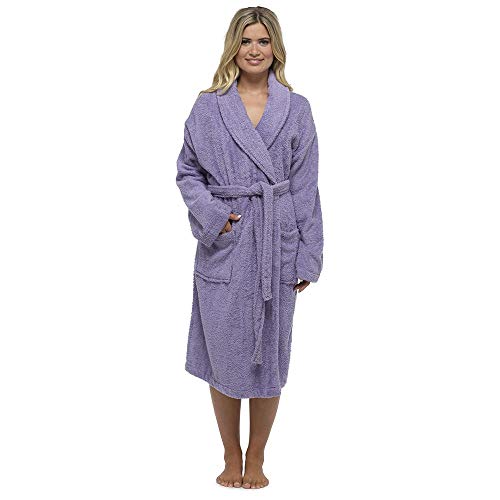 knee length dresses for ladies Terry Towelling Bathrobe Dressing Gown – Hooded or Shawl, 100% Cotton, —  www.thehouseofemily.com main image 0