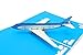 PopLife Jet Airplane Pop Up Card for All Occasions - Happy Birthday, Graduation, Congratulations, Retirement, Work Anniversary, Fathers Day - Pilots, Plane Travelers - Folds Flat for Mailing